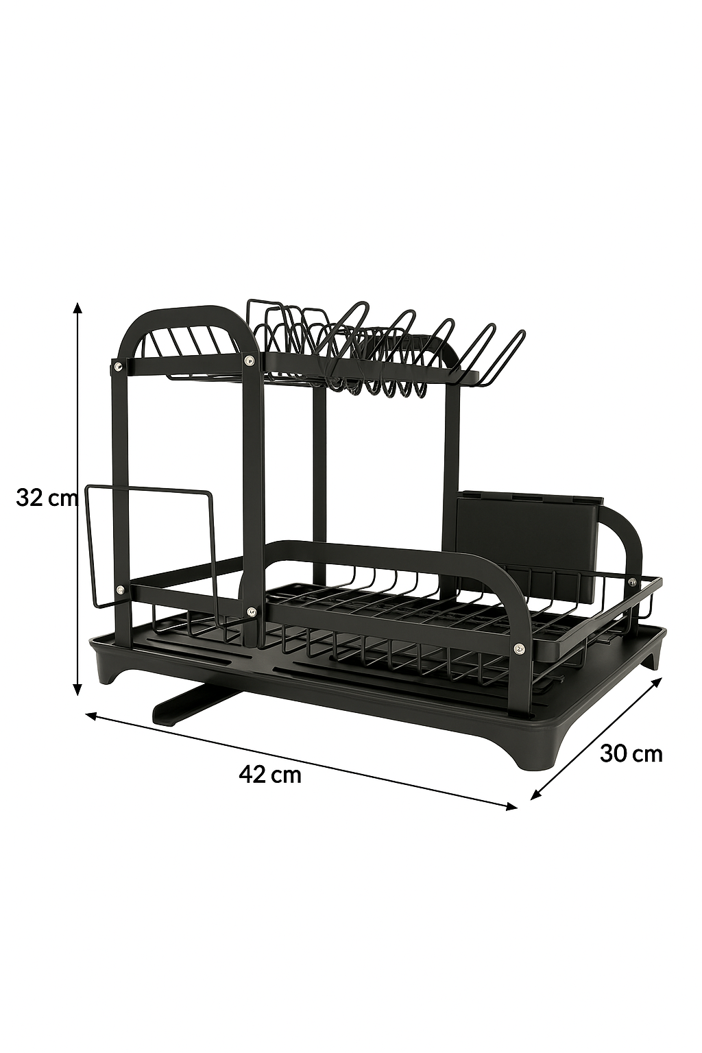 Secaplato Escurridor Rejilla Acero Inoxidable Secador 2nivel