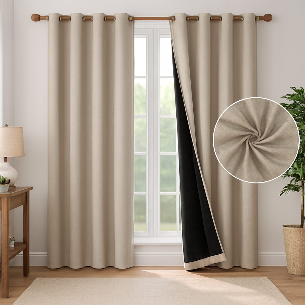 Cortinas Blackout 100% Térmicas 2 Paños