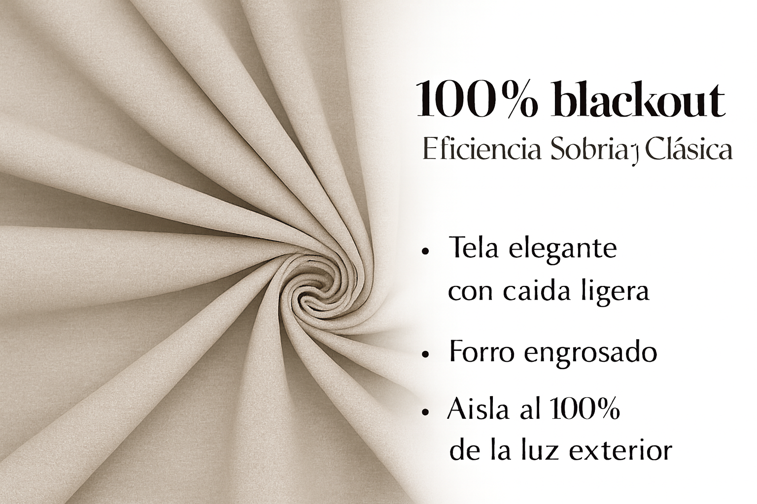Cortinas Blackout 100% Térmicas 2 Paños